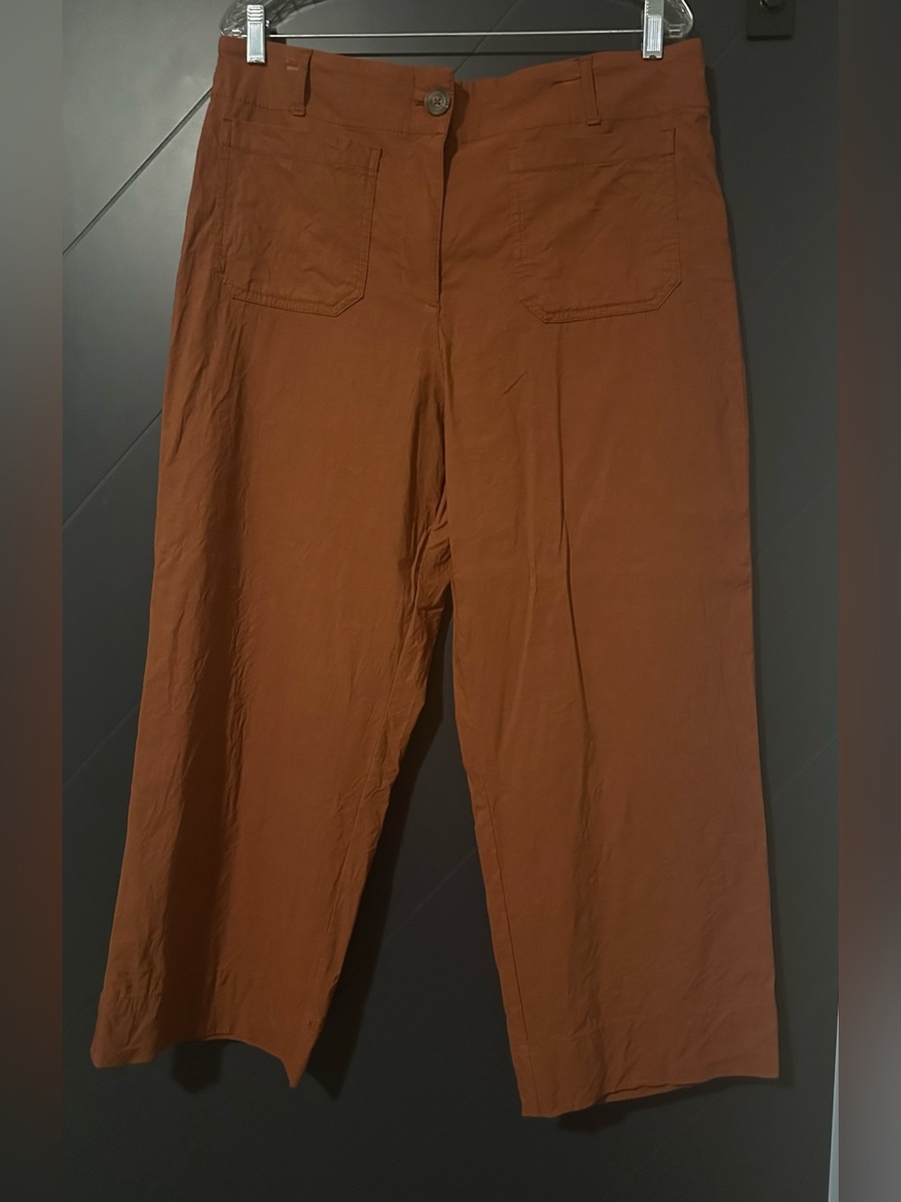 Hilary Radley Women’s Rust Wide-Leg Pants